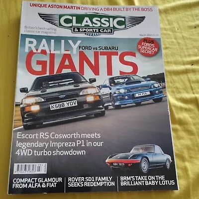 £4.90 • Buy Classic And Sports Car Magazine March 2022 Alfa Romeo. Fiat VW Camper. Chevrolet