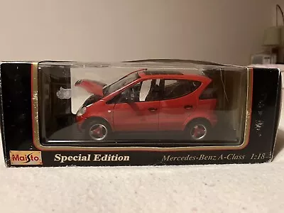 Maisto 1/18 1997 Mercedes Benz A-class Red Boxed Model Car  • £15