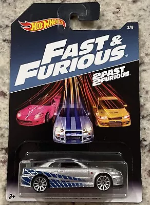 Hot Wheels  Nissan Skyline GT-R R34 2 Fast 2 Furious Walmart Xclusive Protector • $18