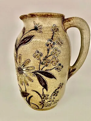 Rare Martin Brothers Southall Stoneware Flat Ovoid Jug Pitcher Sunflowers 1878/9 • $583.90