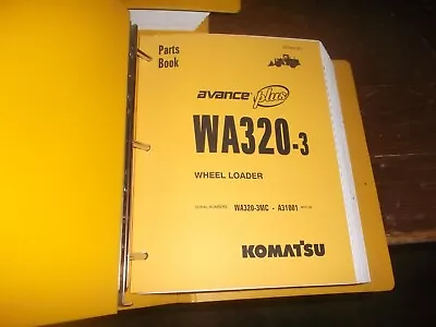 Komatsu WA320-3 WA320-3MC Wheel Loader Tractor Parts Catalog Manual Book • $167.30