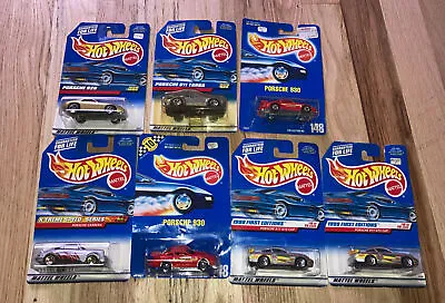 Mattel Hot Wheels 7 Car Lot Porsche 930  928 911 GT3 Carrera • $35