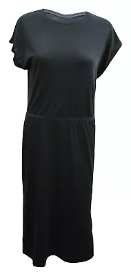 Womens H&M Long Midi Casual Dress Jersey Black Size 8 10 12 14 16 Ladies • £6.87
