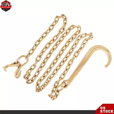 Unused J Hook Tow Chain Wrecker Chain Hook One 5/16  X 10' Grade 70 Long Shank • $55.35