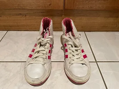 Adidas Women's High Top Leather Sneakers US Size 6 • $55