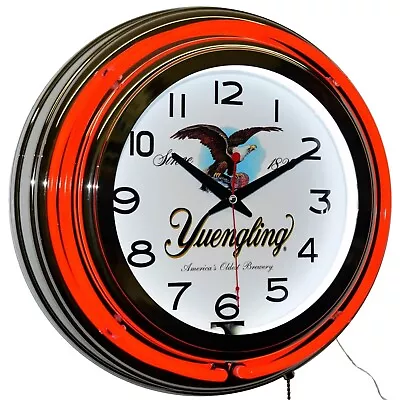 15  Yuengling * America's Oldest Brewery Since 1829 * Double Neon Clock (Red) • $119.95