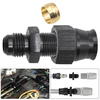 5/16  Fuel Hardline Tube To 6 AN Male Flare Hose Fitting Adaptor Aluminum ꕤ • $11.39