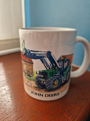 JOHN DEERE Mug John Deere With Front Loader Tractor Mug Tractors Cup Farm Mugs • £5.99