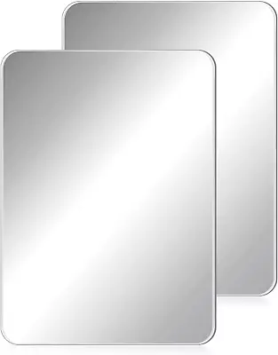 2 Pack Magnetic Locker Mirror Rectangular Wall Mirror For Home Office Cabinet • $16.59