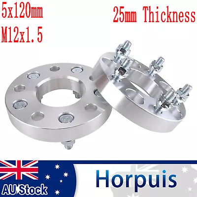 2Pcs 5x120 Wheel Spacers Adapters 25mm 69.5CB For Holden Commodore VT VX VY VZ • $117.99