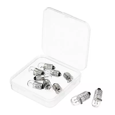 1Set/10Pcs E10 Screw Base Bulb 12V/3W Miniature Light W Box Warm Yellow • £5.91