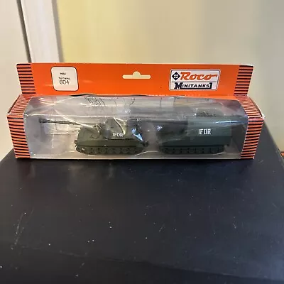 Rare Roco Minitanks 604 1/87: Howitzer M109 & Ammunition Transporter - IFOR NIB • $40