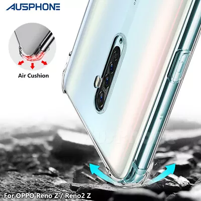 $6.95 • Buy For OPPO Reno Z Reno2 Z Reno8 Lite, Shock Resistent Soft Slim CRYSTAL Case Cover