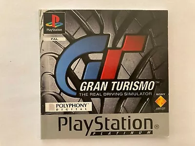 Gran Turismo - Silver -  PS1 -  Playstation 1 - Manual Only - No Game • $6