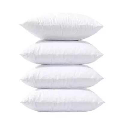 Pillow Inserts Hypoallergenic 100% Virgin Fiber Square Form Microfiber Throw Pil • $27.43