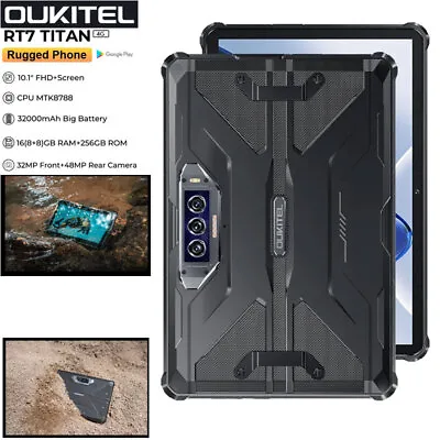 Oukitel RT7 TITAN 4G Rugged Tablet Mobile Android Phone Explore IP68 32000mAh • $344.49