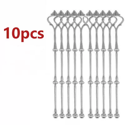 10 Set Tier Cake Cupcake Plate Stand Handle Fitting Hardware Party Decor Rod • £13.99