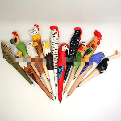 £2.68 • Buy NEW Wooden Animal Handmade Gel Pen Writing Pen Kids School Stationery Gift 
