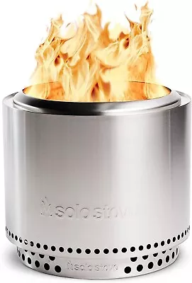 Smokeless Fire Pit Bonfire Solo Stainless Steel Portable Camping Kitchen Stove • $37.99