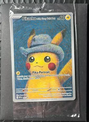 Pikachu With Grey Felt Hat Promo Card Pokemon X Van Gogh Museum TCG Sealed • $84.99