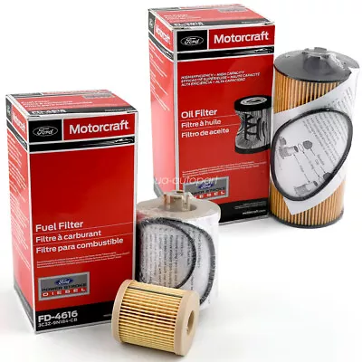 Motorcraft 6.0L Diesel Oil Fuel Filter Kit For 03-07 FORD F250 F-250 SUPER DUTY • $30.79