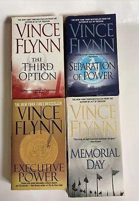 Vince Flynn Lot 4 Pb- Mitch Rapp- Third Option Executive Power Memorial Day + • $4.99