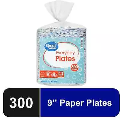 Great Value Everyday Disposable Paper Plates 9in 300ct • $14.23