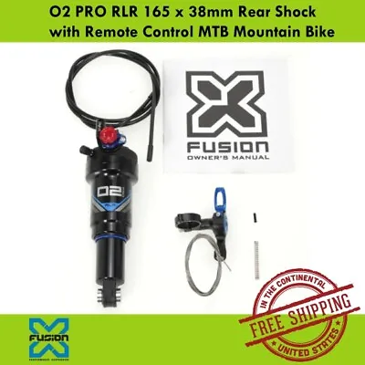 X-Fusion O2 PRO RLR 165 X 38mm Rear Shock With Remote Control MTB Mountain Bike • $169