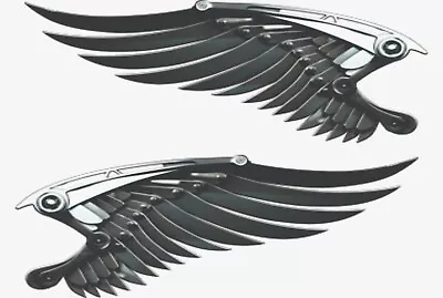 Auto Metal Wings Angel Car Truck Trailer Graphic Decal Stickers Wrap 28  Set • $45.80