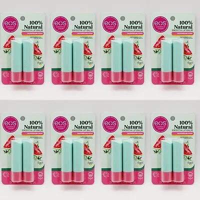 Lot Of 8 Eos Natural Smooth Lip Balm Watermelon Frose Sticks 2 Count • $29.99