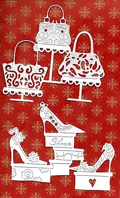 8 New Tattered Lace  Shoe & Handbag Die Cuts -fashion Girl Art Deco Mother • £1.80