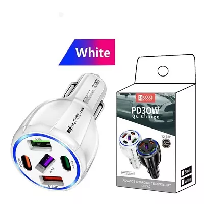 3USB A+2 USB C Port Fast Car Charger Adapter For IPhone Android Cell Phone LOT • $4.99