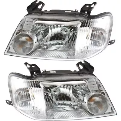 Set Of 2 Headlights Driving Head Lights Headlamps  Driver & Passenger Side Pair • $136.37