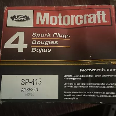 Motocraft Spark Plugs. Sp-413 Agsf32n Nickel Times 4 • $12