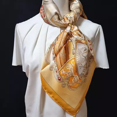 RARE VINTAGE HERMES Silk Scarf  La Vie A Cheval  Carre 90 • $278.80