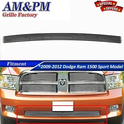 $48.99 • Buy Fits 2009-2012 Dodge Ram 1500 Sport/Express Bumper Billet Grille Insert Chrome