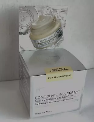 It Cosmetics Confidence In A Cream Super Cream Moisturizer 0.5 Oz New In Box • $13.89