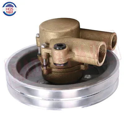 Raw Water Sea Pump W/ V Belt For Volvo Penta 21255090 3812520 4.3 GL 5.0 V6 V8  • $85.97