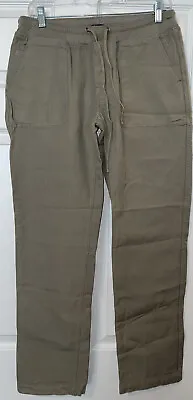 Ibex Women’s Size 8 Wool Cotton￼ Mix Pants Khaki Wall Curtain 29/30 Waist • $58.49