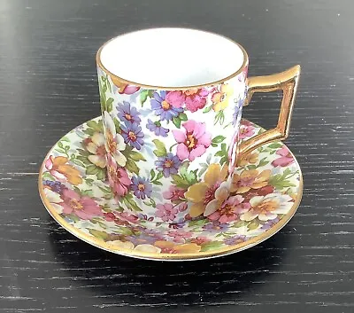 £17.50 • Buy James Kent Old Foley Pottery Chintz Du Barry Demitasse Coffee Cup And Saucer