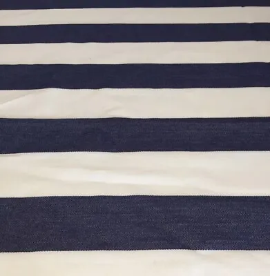Handmade Lampshade Navy And White Wide Stripe Nautical Fabric Various Sizes • £22.95