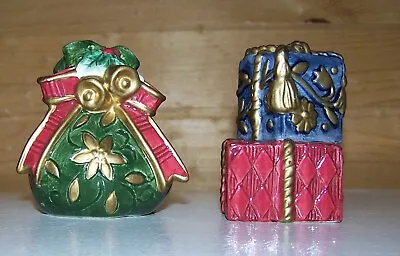 $9.95 • Buy Vintage Fitz And Floyd Jolly St Nick Christmas Gifts Salt And Pepper Shakers
