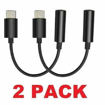 $2.17 • Buy 2x USB-C Type C Adapter Port To 3.5MM Aux Audio Jack Earphone Headphone Cable