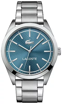 Lacoste 2010924 Men's Edmonton Stainless Steel Bracelet Watch RRP£120 BOXED NEW • £47.99