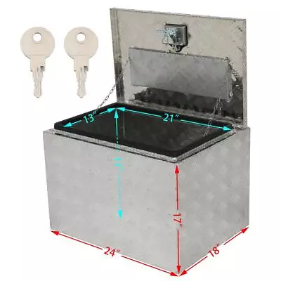 Aluminum 24in Tool Box For Pickup Trailer Truck Underbody Bed Tool Storage Box • $80.98