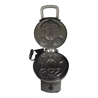 Classic Mickey Mouse Face 1928 Disney Stainless Chrome Waffle Maker Model DCM-1 • $39.98