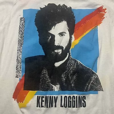 Kenny Loggins Vox Humana World Tour T-Shirt Size S/M 1985 3/4 Sleeve VTG ISSUES • $39.11