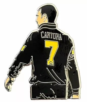 Eric Cantona Classic Black Kit Man United Football Enamel Pin Badge The King • £6