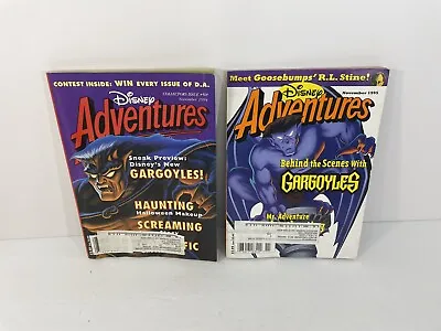 Vintage Disney Adventures Magazine Nov. 1994 & 1995 Gargoyles Lot Rare HTF • $69.99