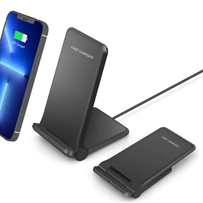 30W Fast Wireless Charger Station Charging Dock For IPhone 15 14 13  Samsung S24 • £12.96